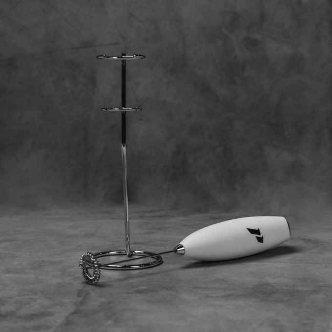 1P Crest Frother - White